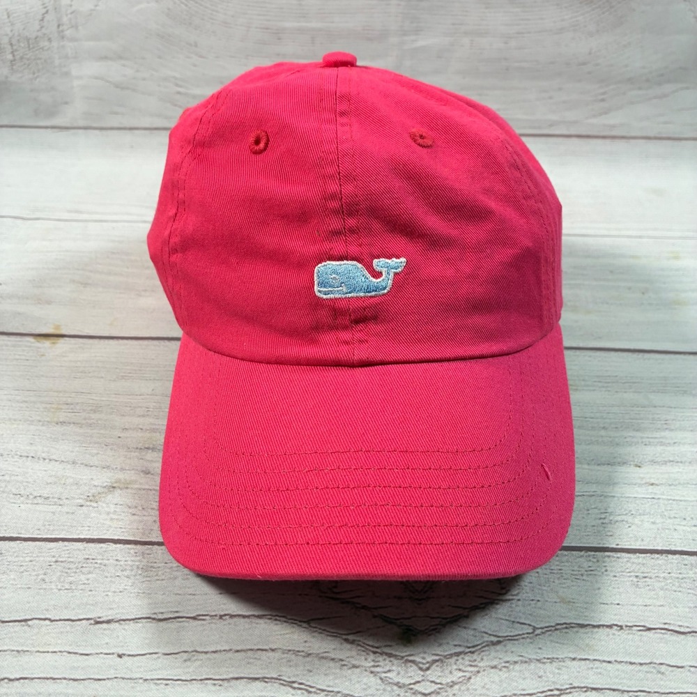 Vineyard Vines Baseball Hat Womens OS Raspberry Rose Pink Whale Logo Cap 2A1525